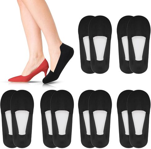 Molain No Show Socks Womens 6 Pairs Low Cut Liner Non Slip Socks for Women Size 5-12 Footies Invisible Socks in Saudi Arabia