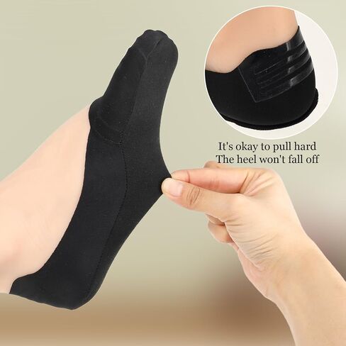 Molain No Show Socks Womens 6 Pairs Low Cut Liner Non Slip Socks for Women Size 5-12 Footies Invisible Socks in Saudi Arabia
