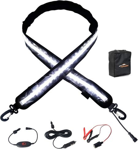 12V Led Light Strip Camping Light Dimmable Work Light Camping Lantern Interior Car Lights Room Light Rv Accessories Waterproof IP67 White/Amber in Saudi Arabia
