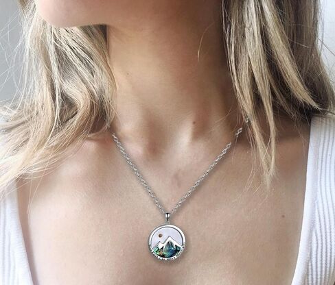 Mustard Seed Necklace Stainless Steel Faith Mustard Seed Necklace Mountain Mustard Seed Jewelry Faith Move Mountains Necklace Faith Jewelry for Women Men in Saudi Arabia