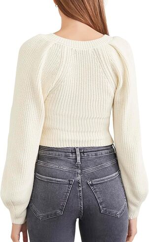 Forever 21 Women's Rib-Knit Cropped Sweater in Kuwait
