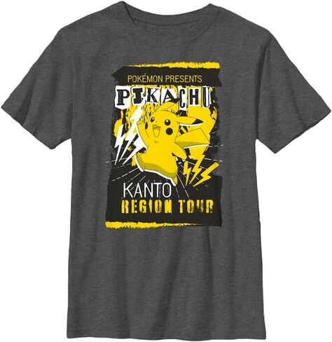 Pokemon Kids Kanto Region Tour Boys Short Sleeve Tee Shirt in Saudi Arabia