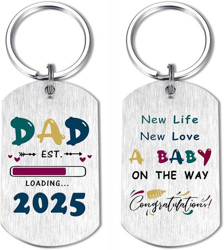 هدايا EE&YU New Dad 2025 - سلسلة مفاتيح لعيد ميلاد الأب لأول مرة، للأب ليكون هدية للرجال، ليصبح هدية للأب في عيد الحب in Kuwait