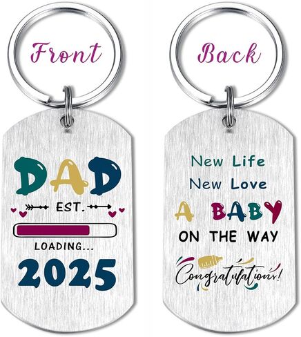 هدايا EE&YU New Dad 2025 - سلسلة مفاتيح لعيد ميلاد الأب لأول مرة، للأب ليكون هدية للرجال، ليصبح هدية للأب في عيد الحب in Kuwait