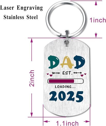 هدايا EE&YU New Dad 2025 - سلسلة مفاتيح لعيد ميلاد الأب لأول مرة، للأب ليكون هدية للرجال، ليصبح هدية للأب في عيد الحب in Kuwait