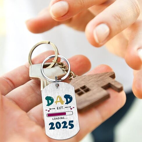 هدايا EE&YU New Dad 2025 - سلسلة مفاتيح لعيد ميلاد الأب لأول مرة، للأب ليكون هدية للرجال، ليصبح هدية للأب في عيد الحب in Kuwait