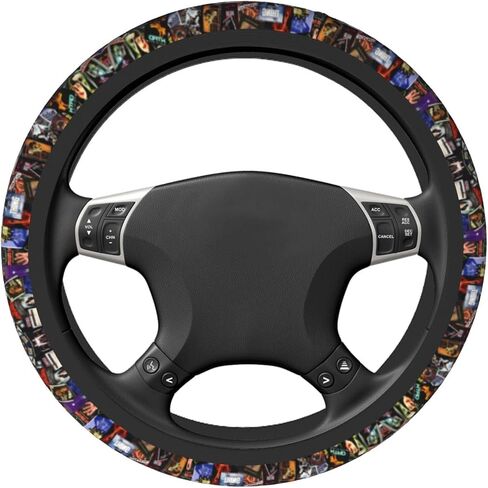 This is My Horror Movie Steering Wheel Cover Women Men Protective Case Anti-Slip Neoprene Car Accessories Interior Fit Auto, Trucks, SUV, Van 15 Inch, one size in Saudi Arabia