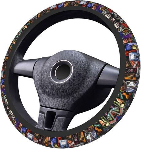 This is My Horror Movie Steering Wheel Cover Women Men Protective Case Anti-Slip Neoprene Car Accessories Interior Fit Auto, Trucks, SUV, Van 15 Inch, one size in Saudi Arabia