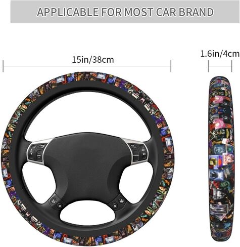 This is My Horror Movie Steering Wheel Cover Women Men Protective Case Anti-Slip Neoprene Car Accessories Interior Fit Auto, Trucks, SUV, Van 15 Inch, one size in Saudi Arabia