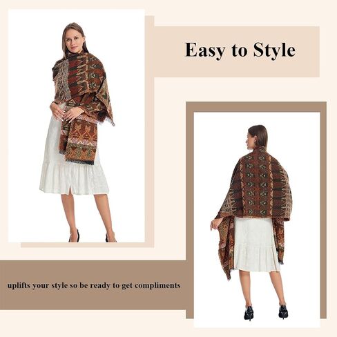Scarf Women Stylish Open Front Cape with Exquisite Tassels - Fluffy & Comfortable Shawl Wrap for Elegant Outfits in Saudi Arabia