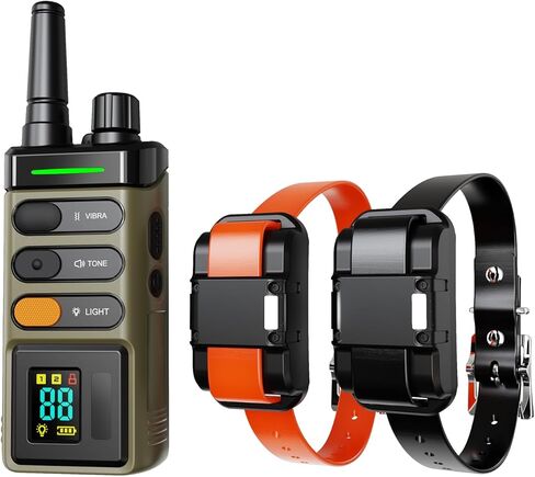 Dog Shock Collar - 5200FT Dog Training Collar with Remote, IPX7 Waterproof Electric Collar and Remote with 4 Training Modes, Security Lock, Rechargeable e-Collar for All Breeds, Sizes in Saudi Arabia