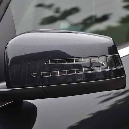 Gloss Black Side Rearview Wing Mirror Cover Cap Compatible with Mercedes W176 W204 C204 W212 W211 W246 C117 in Saudi Arabia