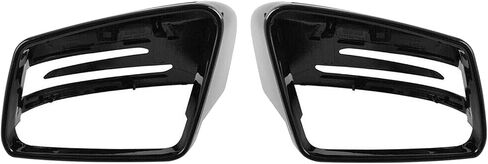 Gloss Black Side Rearview Wing Mirror Cover Cap Compatible with Mercedes W176 W204 C204 W212 W211 W246 C117 in Saudi Arabia
