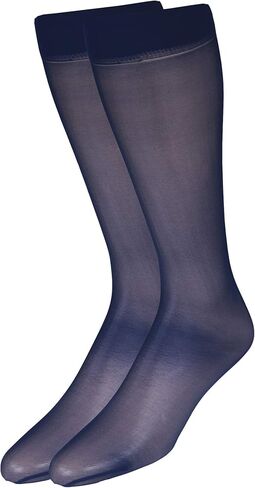 NuVein Sheer Compression Stockings for Women, 8-15 mmHg Support, Light Denier, Knee High, Closed Toe, Black, 2X-Large in Kuwait
