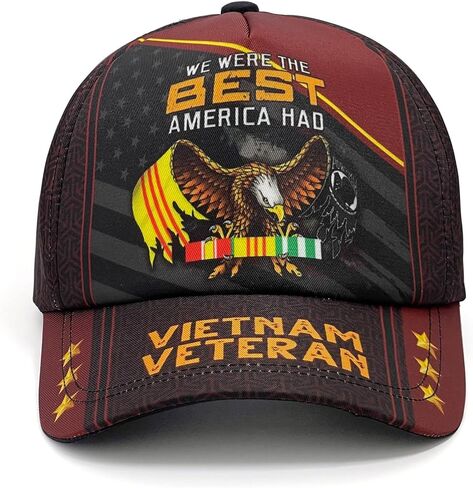 CleveFit 3D Printed Vietnam Veterans Baseball Cap, Gift for Grandpa, I'm A Grandpa and Veteran Nothing Scares Me Hat in Saudi Arabia