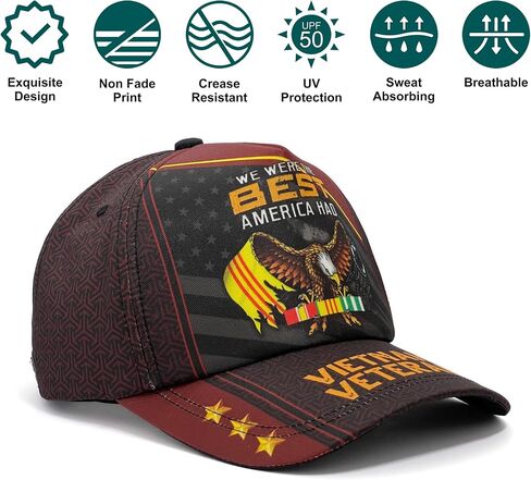 CleveFit 3D Printed Vietnam Veterans Baseball Cap, Gift for Grandpa, I'm A Grandpa and Veteran Nothing Scares Me Hat in Saudi Arabia