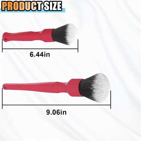 2PCS Ultra-Soft Car Detailing Brush Set - No Scratch Car Interior Cleaning Brushes with Soft Brush Head & Comfortable Grip - Clean Exterior, Interior Dash Panels Emblems Infotainment Screen (Blue) in Saudi Arabia