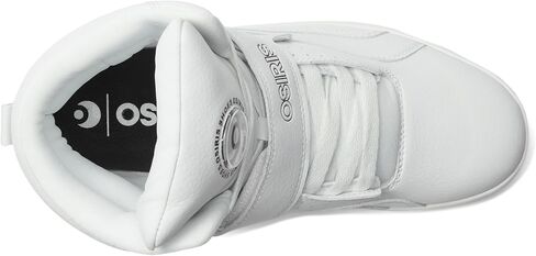 Osiris® Rize Ultra Walking Shoes for Men – Synthetic Upper – Textile Construction – Crew Height – Round Toe White/Black/White 9 D - Medium in Saudi Arabia