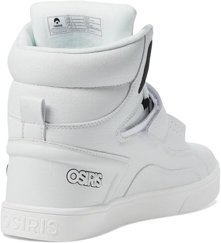 Osiris® Rize Ultra Walking Shoes for Men – Synthetic Upper – Textile Construction – Crew Height – Round Toe White/Black/White 9 D - Medium in Saudi Arabia