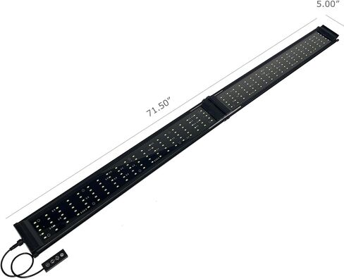 DA FSPEC Gen2 LED حوض السمك ضوء كامل الطيف خافت تلقائي تشغيل إيقاف مؤقت ثابت متعدد الألوان المياه العذبة 20 24 30 36 48 72 (48 بوصة (120 سم)) in Kuwait