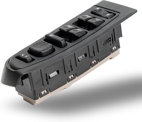 Driver Side Master Power Door Window Control Switch Panel Cover Bezel Assembly Fit Tahoe Yukon XL Avalanche Suburban Cadillac Escalade Hummer H2 2003 2004 2005 2006 Replaces DWS394 15883319 in Saudi Arabia