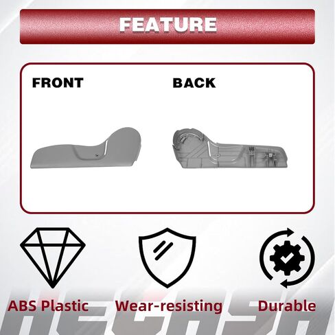 ملحقات غطاء المسار لمقعد السائق من HECASA متوافقة مع مقاعد دلو Toyota Tacoma 2001 2002 2003 2004 لاستبدال 71812-04010-B2 - رمادي فاتح in Saudi Arabia