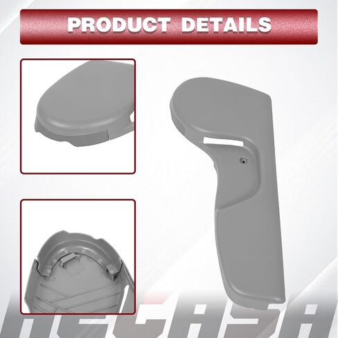 ملحقات غطاء المسار لمقعد السائق من HECASA متوافقة مع مقاعد دلو Toyota Tacoma 2001 2002 2003 2004 لاستبدال 71812-04010-B2 - رمادي فاتح in Saudi Arabia
