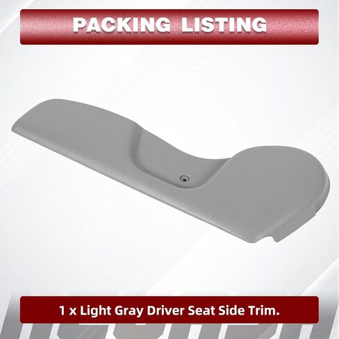 ملحقات غطاء المسار لمقعد السائق من HECASA متوافقة مع مقاعد دلو Toyota Tacoma 2001 2002 2003 2004 لاستبدال 71812-04010-B2 - رمادي فاتح in Saudi Arabia