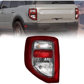 Right Side Taillight Assembly Fit For 2021 2022 2023 2024 Ford Bronco Sport, LED/Halogen Passenger Side Rear Brake Light M1PZ-13405-A (Right/Passenger Side)