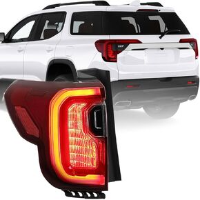 FIONE Tail Light Assembly Compatible with GMC Acadia 2020 2021 2022 2023 Outer Rear Brake Lamp Black Left Driver Side