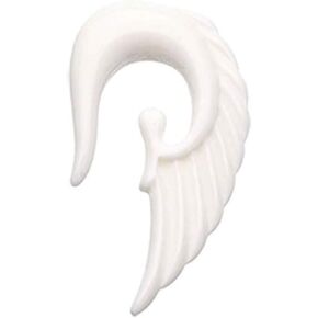 Covet Jewelry Fallen Angel Acrylic Ear Gauge Hanging Taper