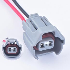2 Pin Fuel Injector Plug Waterproof Connector Pigtail 90980-11285 for Toyota Nippon Denso Lexus Ford Nissan Cefiro izusu