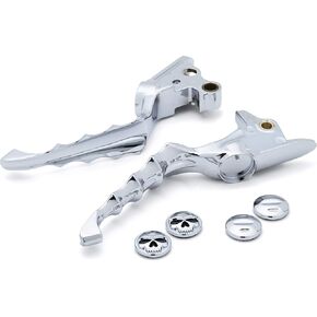 Kuryakyn 6744 Motorcycle Handlebar Accessory: Zombie Clutch and Brake Trigger Levers for 2018-19 Harley-Davidson Softail Motorcycles, Chrome, 1 Pair