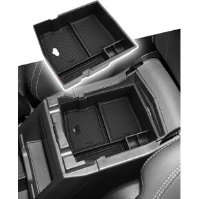 CDEFG لملحقات Subaru Forester 2019-2024 علبة تنظيم وحدة التحكم المركزية (قاعدة/ممتازة/رياضية/ويلدرنيس/محدودة/تجول) إدراج صندوق تخزين مسند الذراع لـ Forester 2024 2023 2022 2021 2020 2019