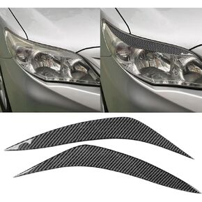 Auto Center Console Both Sides Trim Panel Sticker Real Carbon Fiber Interior Trim Accessories Compatible with Toyota Corolla 2009 2010 2011 2012 2013 Black - A