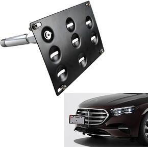 Front Bumper Tow Hook License Plate Mounting Brackets for Mercedes CLA-Class E-Class S-Class GLK-Class GLA-Class R231 R172