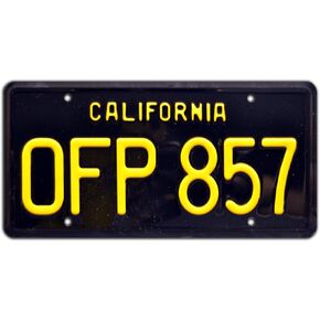 Herbie The Love Bug | OFP 857 | Metal Stamped License Plate