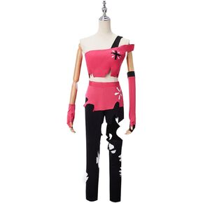 MIAOCOS Demon Hotel Cherri Bomb Cosplay Costume Top Pants Full Set with Gloves Halloween Role Play