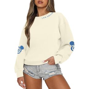 MOUSYA Mama Sweatshirts Women Momma Shirts Magic Princess Shirt Trendy Mama Top Mom Life Long Sleeve Pullover Tops