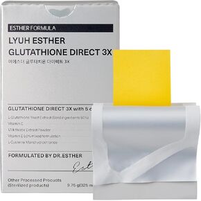 Esther Formula Lyuh Esther Glutathine Direct 3X Edible Film Type Glutathione, Vitamin C, Milk Thistle, L-Cysteine, Fast Absorption, Collagen, (1 Box 325mg - 30 Films) 여에스더 글루타치온 3X