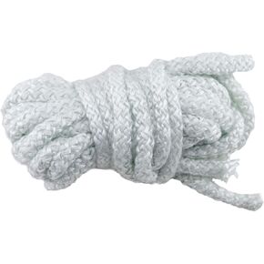 Lynn Manufacturing High Temperature Gasket Rope, 1000F, White, Boiler & Furnace, 3/8'' Diameter x 25ft, 9400