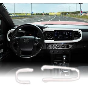 CHEAYAR Center Console Dashboard Panel Trim Interior Decoration Accessories Compatible for Toyota Tacoma 16-21 Center Consoles Dash Board Trim Made of ABS (Red)