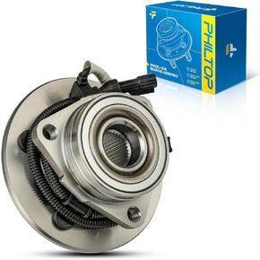 PHILTOP 515010 4WD Front Wheel Bearing Fit for Ford F-150 1997-2000, 5 Lugs Wheel Hub Assembly W/ABS