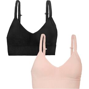 Fruit of the Loom A Fresh Collection So Comfy 2-Pack Women's Seamless Bralettes – Your New Everyday Essential