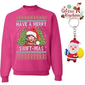 wild custom apparel Have A Merry Ugly Christmas Sweater Crewneck Sweatshirt