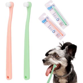 6 Pack Dog Toothbrush Soft Pet Toothbrush Kitten Toothbrush Soft Mini Cat Tooth Brush Puppy Toothbrush, Portable Travel Mini Head Small Dog Toothbrush Deep Clean Kit for Puppy, Kitten, Small Dog & Cat