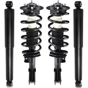 172209 172210 Front + Rear Struts Shock Assembly Compatible with 2005 2006 Chevy Equinox 2002-2007 Saturn Vue Pontiac Torrent 343433