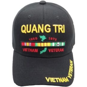 Quang Tri Vietnam Veteran Black Baseball Cap New