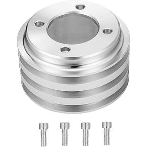WeiSen 3 Groove 3V Crankshaft Pulley V-Belt Compatible with Ford 1969-UP Small Block 302 351w 351C 351W 351M 400M V8 5.0L - Close to Radiator