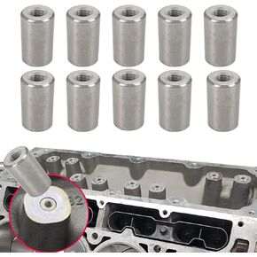 Engine Plugs Fit for Non-AFM GM Engines 2008-2023 LSX & LT Models 4.8, 5.3, 6.0, 6.2,Non-DOD Plugs Stainless Steel Material Set of 10